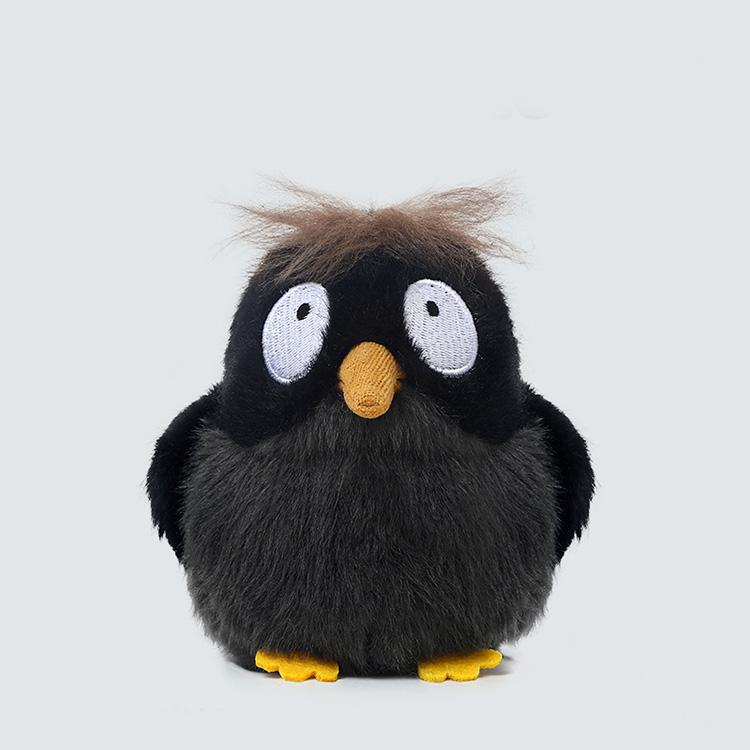 Jooki Bird Series Crested Myna Toy Unisex New Design Super Soft Plush Stuffed Animal Customizable Stress Relief PP Cotton