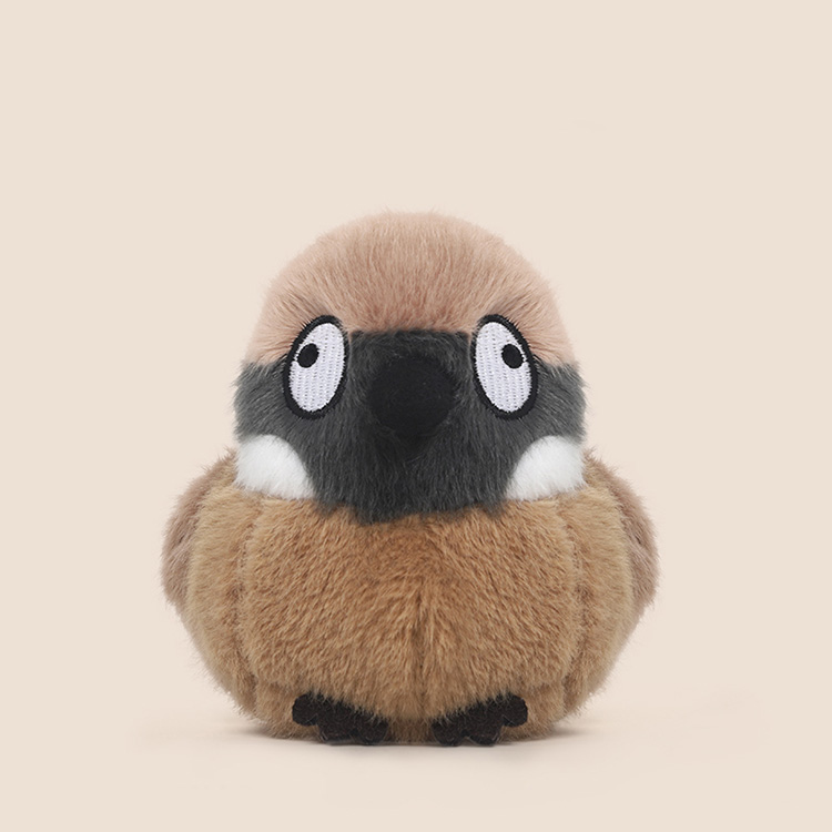 Jooki Bird Series Sparrow Toy Unisex New Design Super Soft Plush Stuffed Animal Customizable Stress Relief PP Cotton