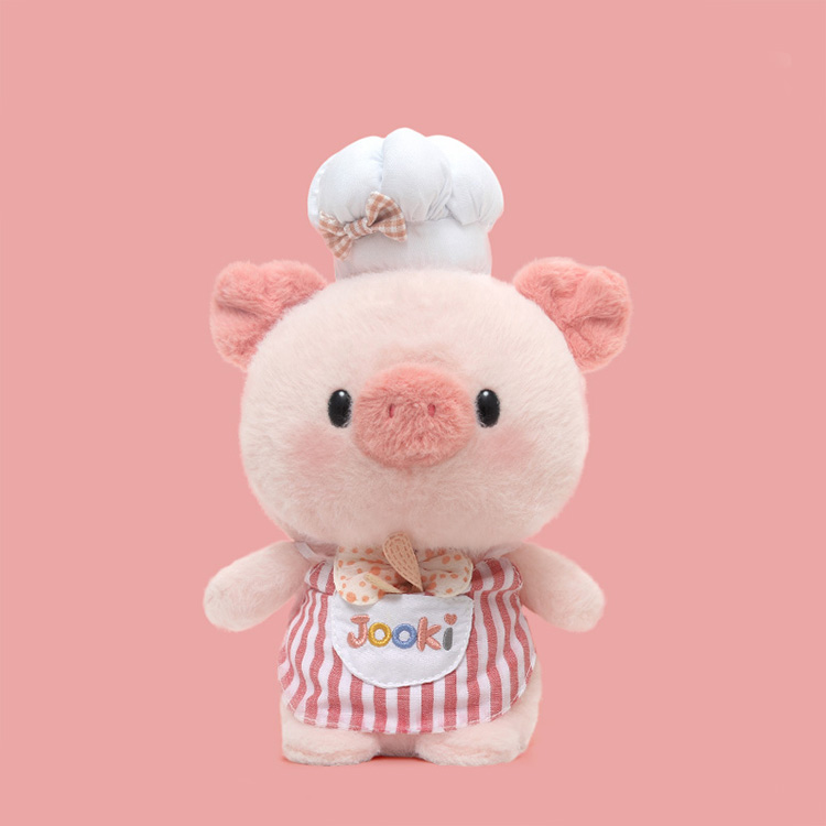 Jooki Chef Series Unisex Pig Doll Plush Toy New Design Cute Unisex Animal Stuffed Lovey Custom Christmas Present PP Filling