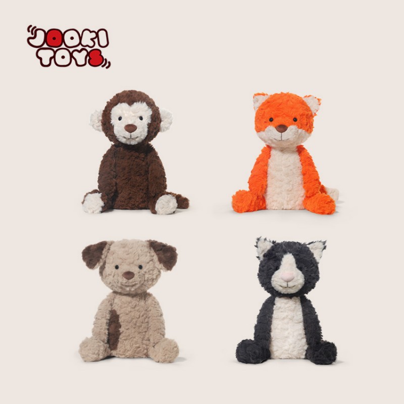 JOOKI Ankara Series High Quality Fox Plush Toys Soft Stuffed Animals Doll Pillow Kids Birthday Gift Plushies